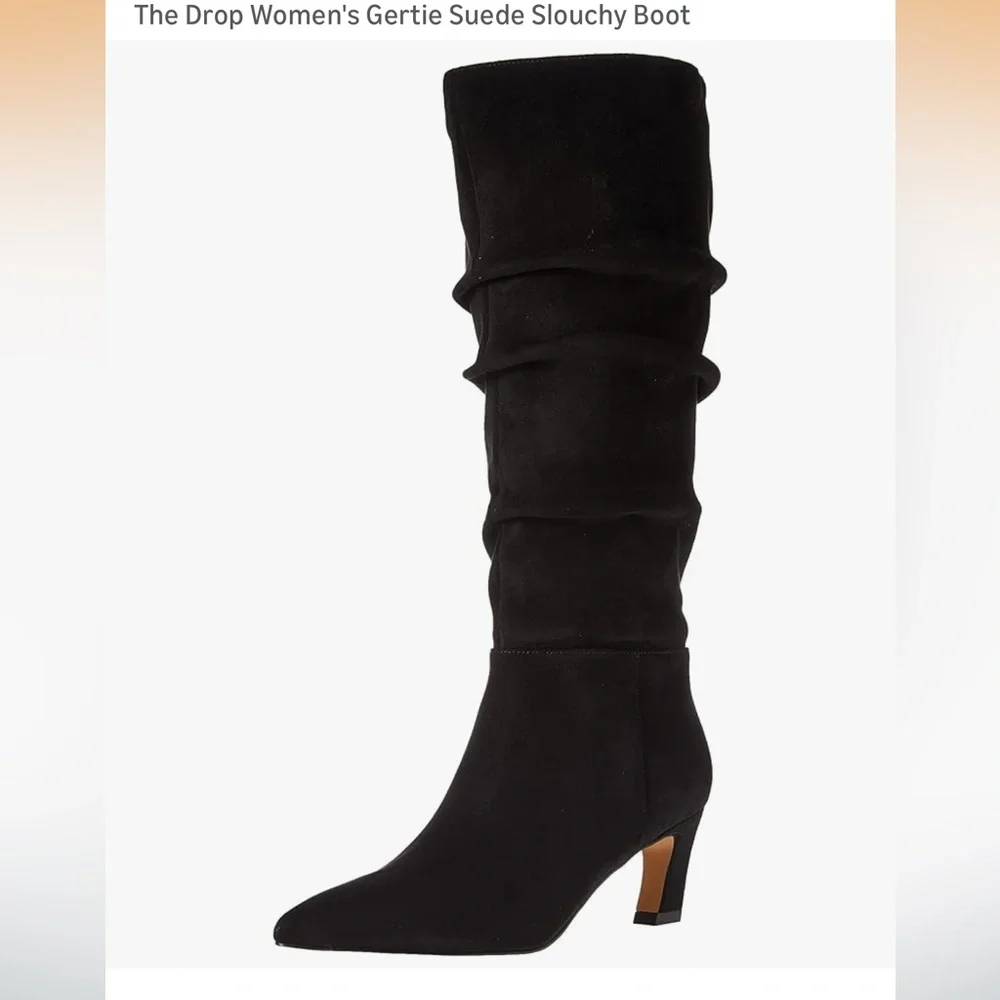 The Drop Women's size 12 Gertie Suede Slouchy Boot tall